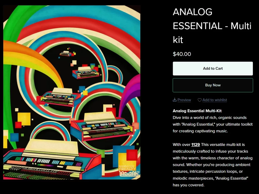 Analog Essential Multi-Kit – 1100+ Organic Sounds & Presets for Timeless Analog Warmth