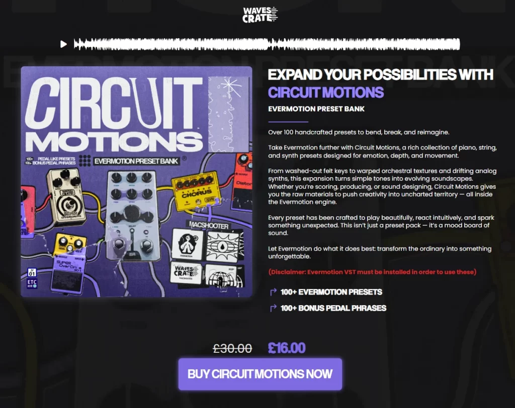 Circuit Motions – 100+ Evermotion Presets for Emotional Keys, Strings & Synths
