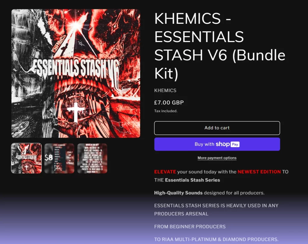 Essentials Stash V6 – 720+ Drum Sounds & Melodies by Khemics (Only $8)