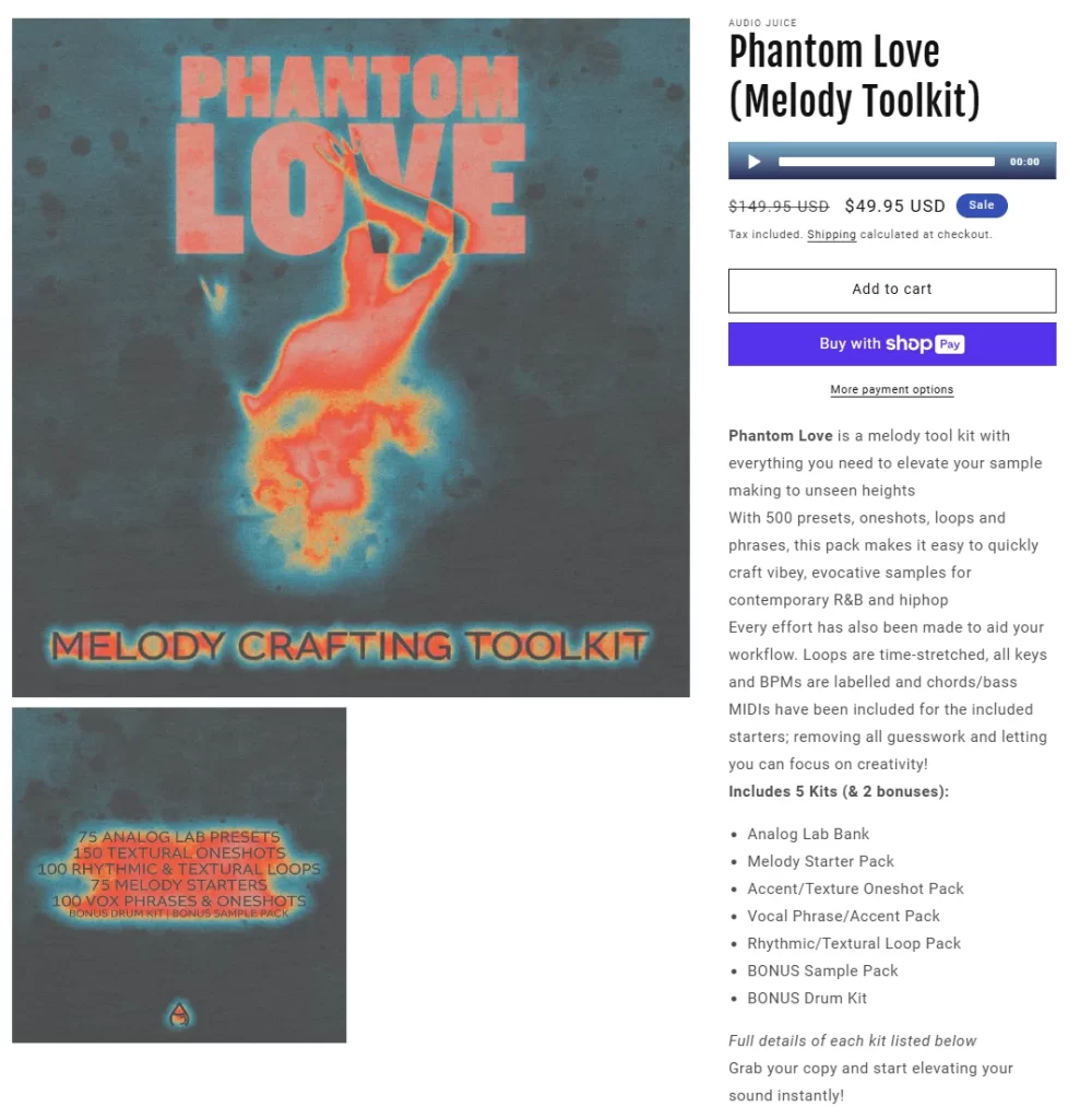 Phantom Love Melody Toolkit – 500+ Presets, Loops, Vocals & MIDIs for R&B & Hip-Hop