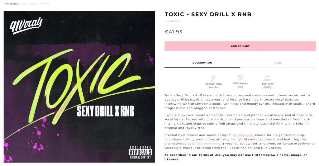 91vocals | toxic sexy drill x rnb
