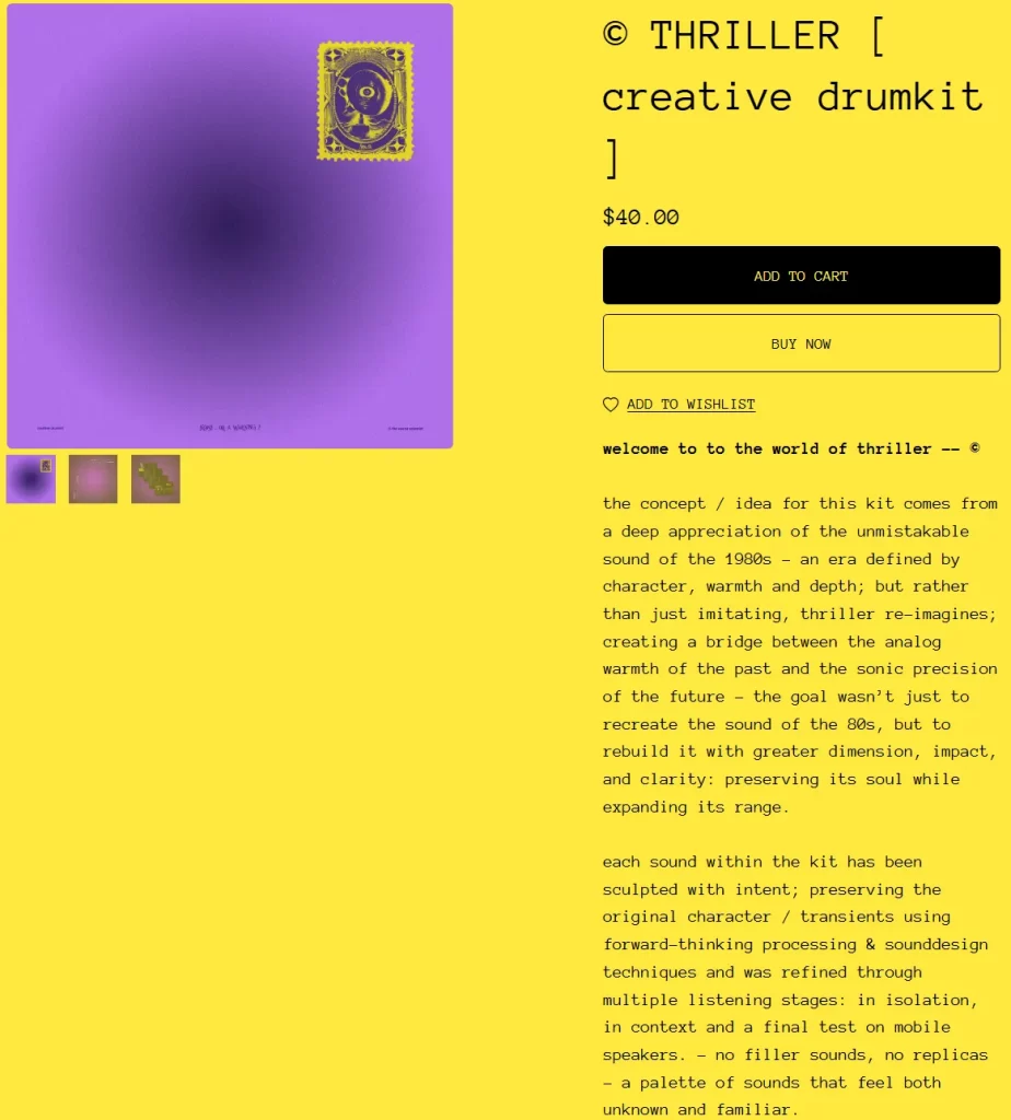 cryptic ⋮ thriller creative drumkit ( pre-order edition )