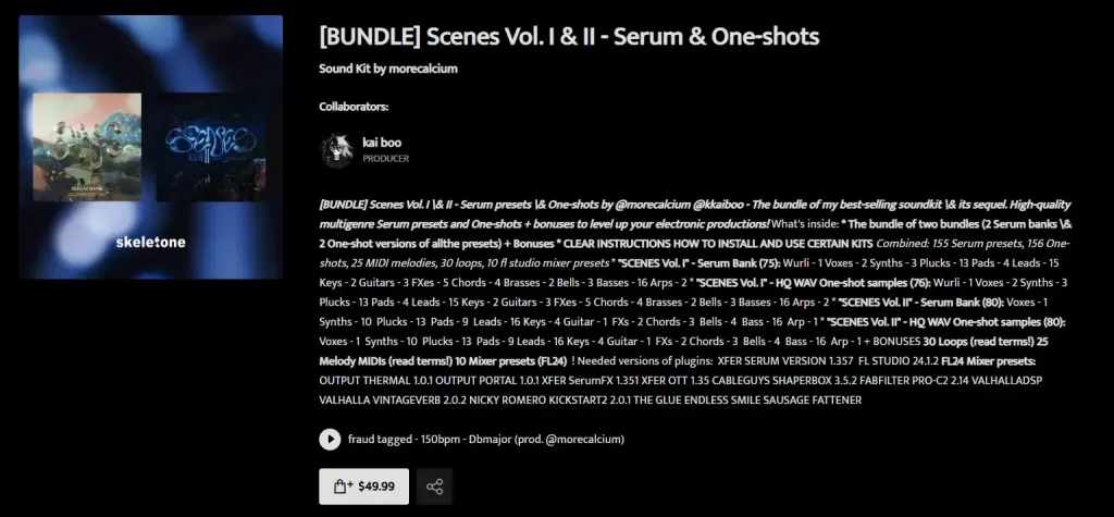 Scenes Bundle Vol I & II cover - Morecalcium