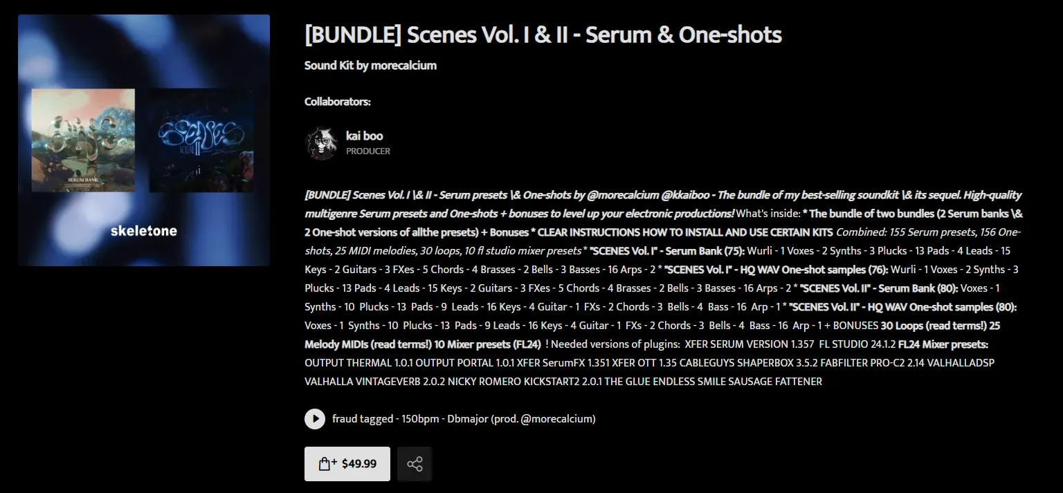 Scenes Bundle Vol I & II cover - Morecalcium