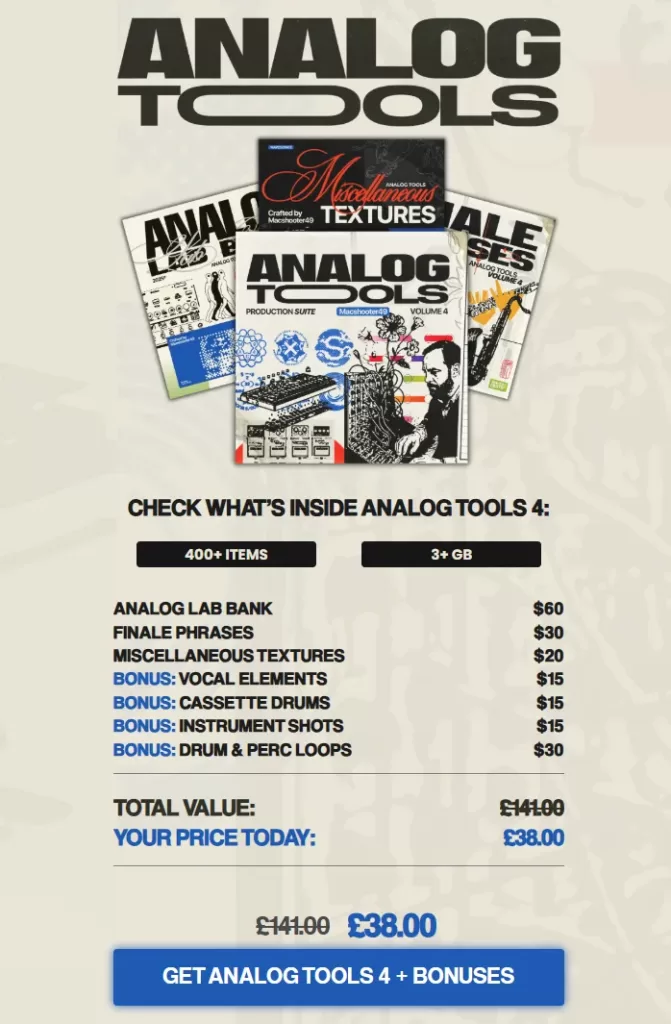 Analog Tools 4 cover - Waves Crate