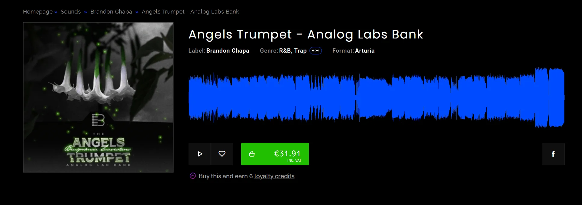 Angel’s Trumpet preset bank cover