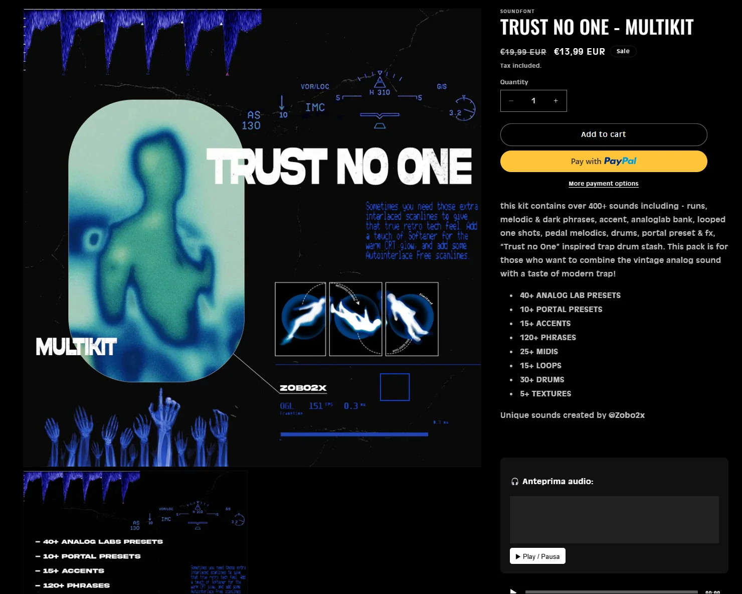 TRUST NO ONE Multikit cover - SoundFont