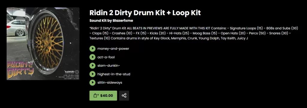 Ridin’ Dirty Drum Kit cover - Blazerfxme