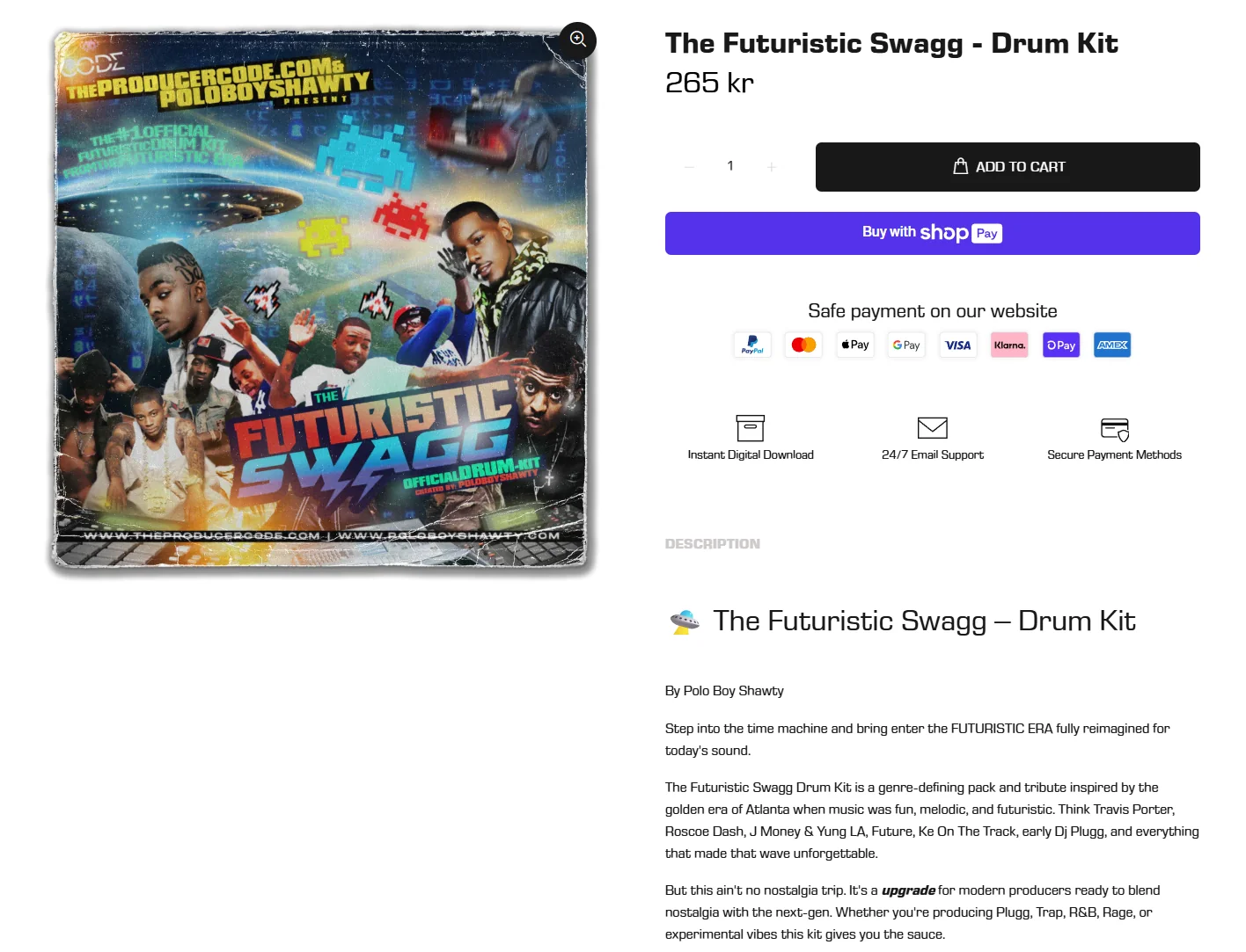 Futuristic Swagg Drum Kit cover