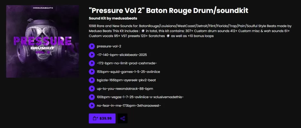 Pressure Vol 2 Drum Kit cover