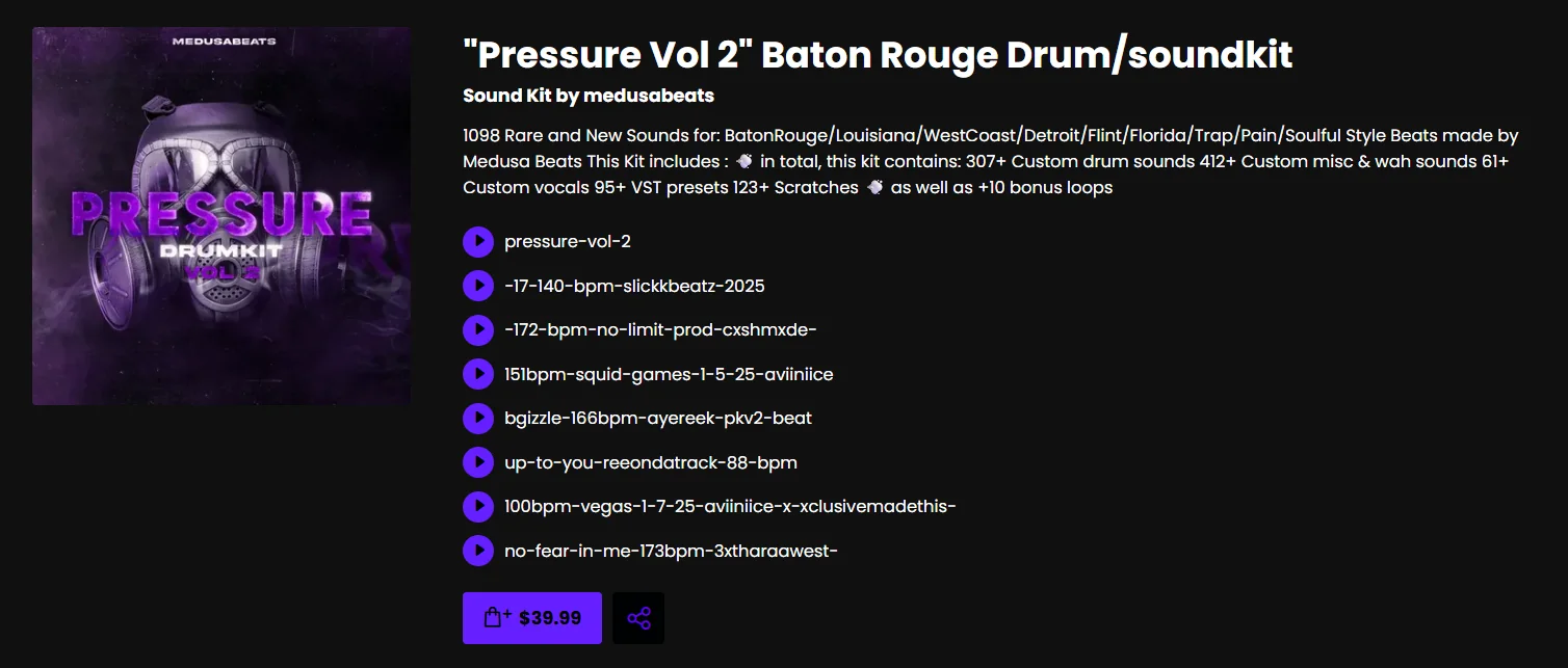 Pressure Vol 2 Drum Kit cover