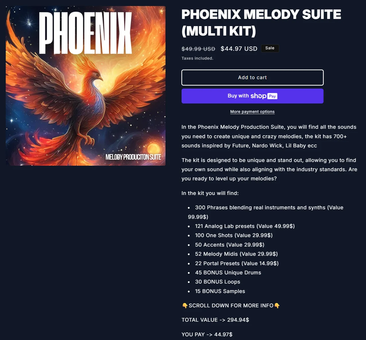 PHOENIX MELODY SUITE cover