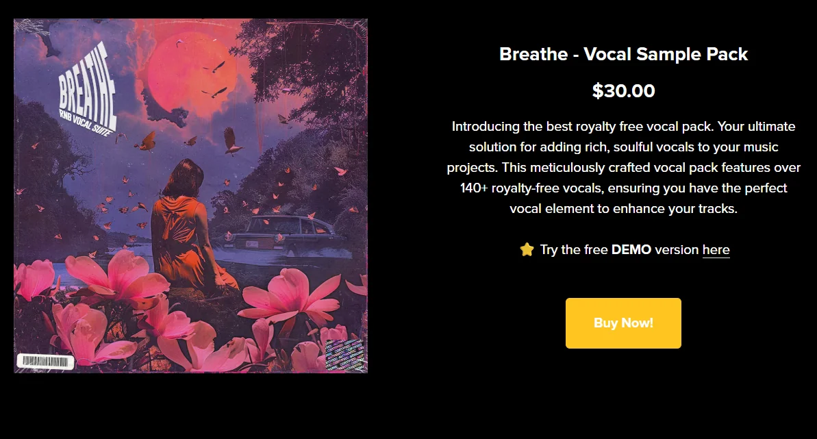 Breathe Vocal Pack cover