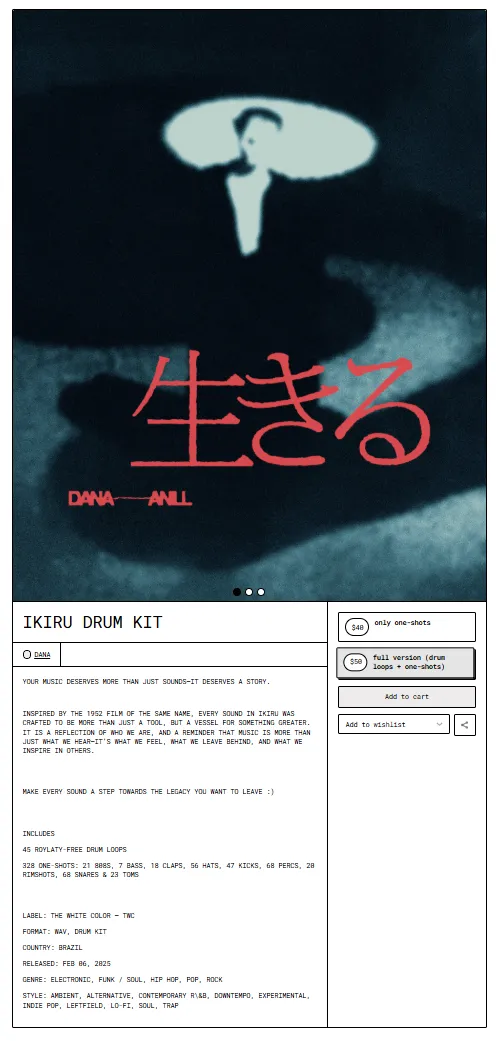 IKIRU Drum Kit Cover
