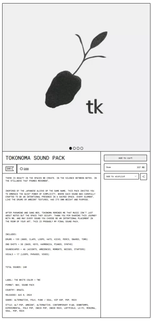 TOKONOMA SOUND PACK Cover